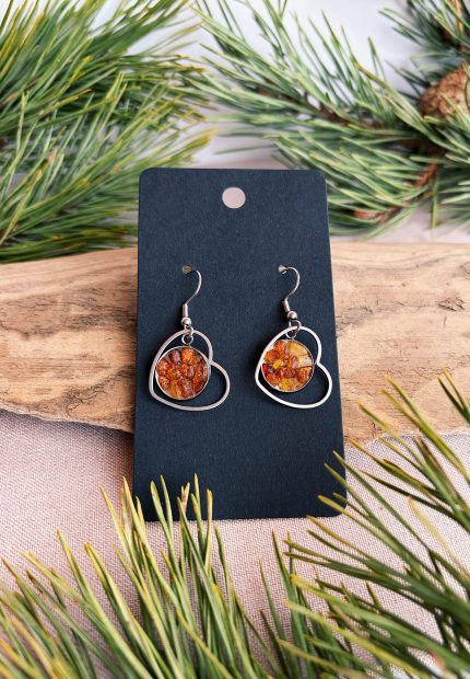 Dzintaru auskari SIRSNIŅA