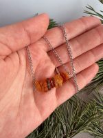 Kaklarota 10 dzintaru ķēdīte - Attēls 5