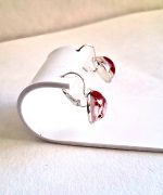 Epoksīda sveķu auskari ar plīvurpuķi - Attēls 5