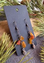 Dzintaru auskari ar čiekuriņiem - Attēls 7