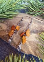 Dzintaru auskari ar čiekuriņiem - Attēls 2