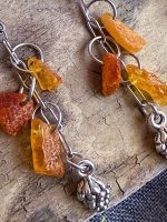 Dzintaru auskari ar čiekuriņiem - Attēls 4