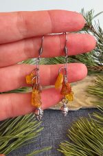 Dzintaru auskari ar čiekuriņiem - Attēls 5