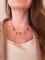 Kaklarota - ķēdīte ar dzintariem un čiekuriņiem - Attēls 6