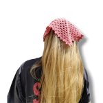 Tamborēts kokvilnas vasaras lakatiņš - Attēls 7