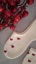 Adītas pēdiņas ar sirsniņām, 38./39. izmērs - Attēls 2