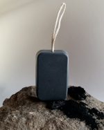 Aktivētās ogles ziepes ar aukliņu - pirtij, vannai, dušai - Attēls 3