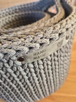 Tamborēti interjera grozi PELNU PELĒKS vidējais ar rokturiem - Attēls 2