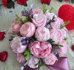 Aromātiskā vaska ziedu kompozīcija - Attēls 4