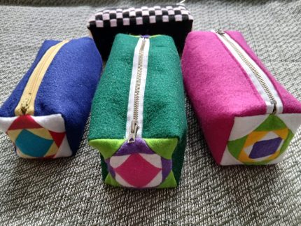 Mīksti filca maciņi ar rāvējslēdzēju