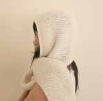 Angoras kapučcepure ar šalli BALTA - Attēls 3