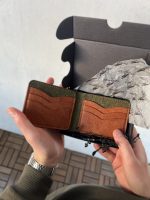 vīriešu ādas maks roku darbs