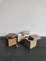 Koka kastīte gredzenam ar vāciņu