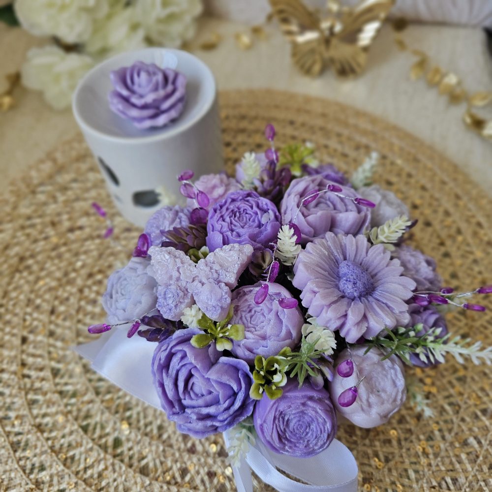 Aromātiskā kausējamā vaska ziedu kompozīcija FLOWERBOMB