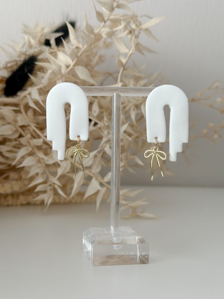 Balti polimērmāla auskari SOFT