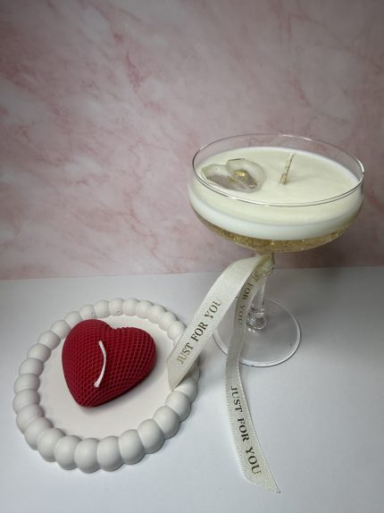 romantiskas sveces dāvanu komplekts