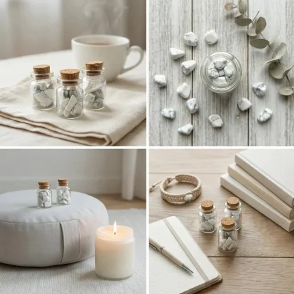 vēlmju burciņas ar dabīgiem akmeņiem