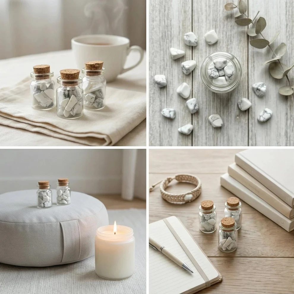 vēlmju burciņas ar dabīgiem akmeņiem