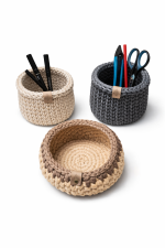 Tamborēti interjera grozi APAĻAIS smilšu - Attēls 4