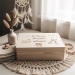 Koka lāde ar gravējumu - Attēls 2