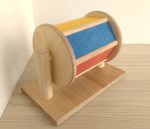 Rotaļlieta skanošs koka griežamais rats - Attēls 2