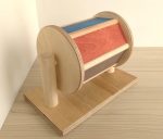 Rotaļlieta skanošs koka griežamais rats - Attēls 4