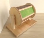 Rotaļlieta skanošs koka griežamais rats - Attēls 3