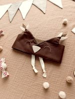 Pūces galvas maska bērniem meža dzīvnieku tematikas rotaļām un bērnu teātrim.