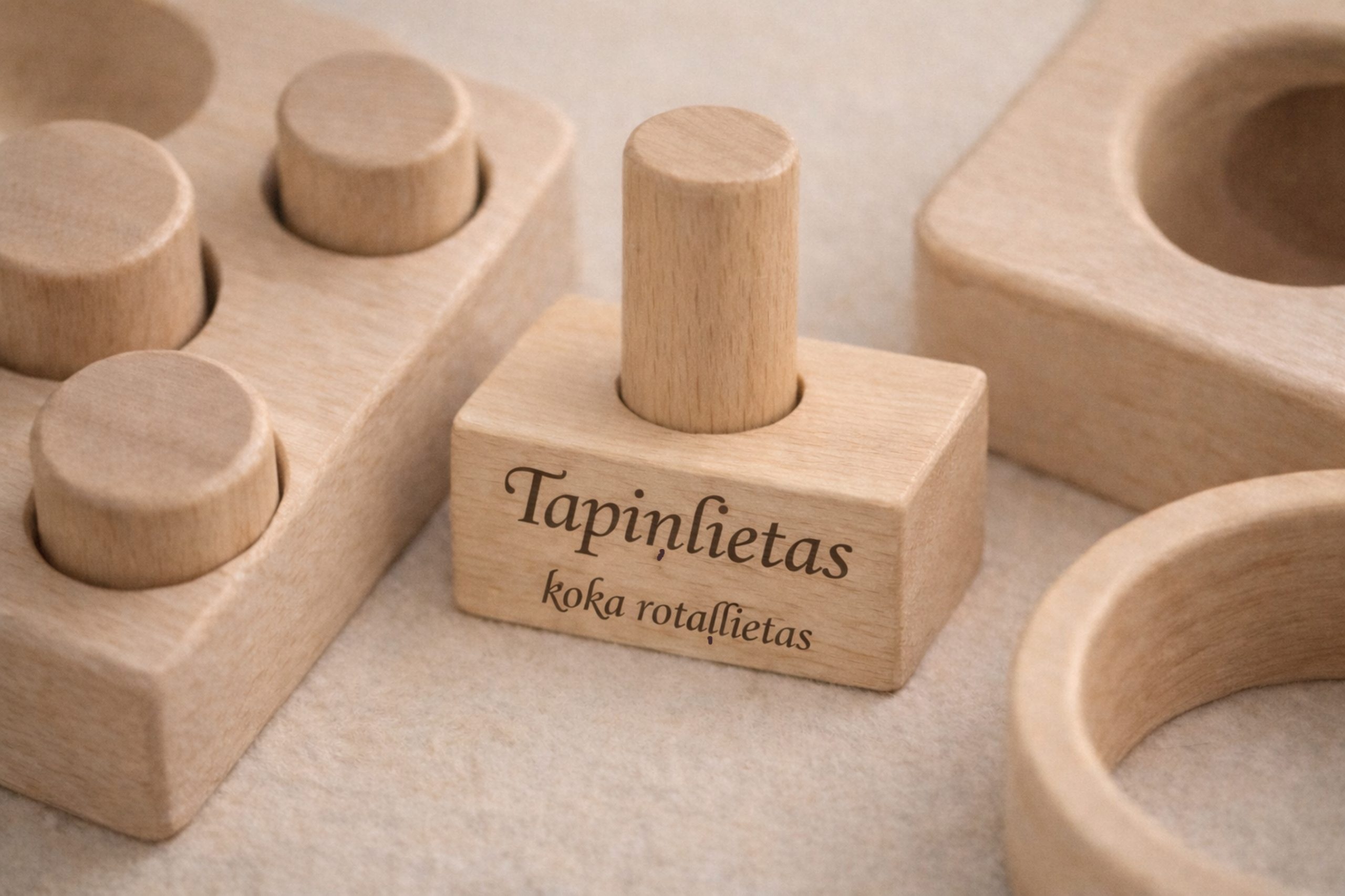 Tapiņlietas - koka rotaļlietas