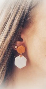 Viegli polimērmāla auskari MEDAINIE - Attēls 3