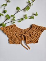 Tamborēta apkakle meitenēm "Karamele" - Attēls 3