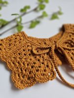 Tamborēta apkakle meitenēm "Karamele" - Attēls 2