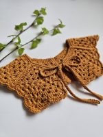 Tamborēta apkakle meitenēm