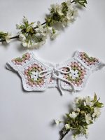 Tamborēta apkakle meitenēm "Ābeļzieds" - Attēls 3