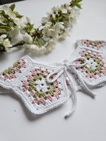 Tamborēta apkakle meitenēm