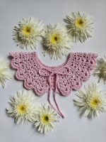 Tamborēta apkakle meitenēm "Maigumiņš" - Attēls 2