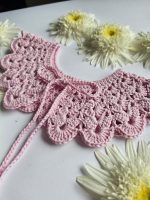 Tamborēta apkakle meitenēm "Maigumiņš" - Attēls 3