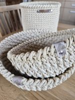 Tamborēti interjera trauki LIGZDA smilšu lielā - Attēls 9