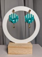 auskari smaragda zaļi