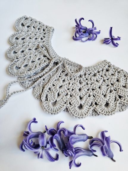 apkaklīte meitenēm sudrabpelēka