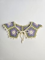 Tamborēta apkakle meitenēm