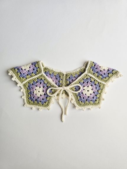 Tamborēta apkakle meitenēm