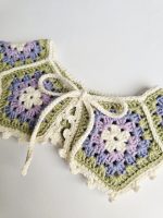 Tamborēta apkakle meitenēm "Pavasaris" - Attēls 3