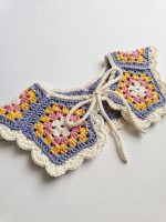 Tamborēta apkakle meitenēm