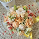 Aromātiskā kausējamā vaska ziedu kompozīcija EDEN ORANGE - Attēls 2