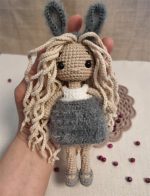 Tamborēta lellīte ar gariem, gaišiem matiem - Attēls 5