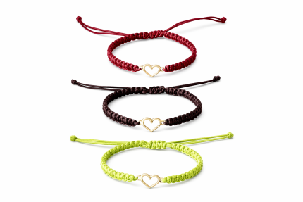 rokassprādze ar sirsniņu roku darbs