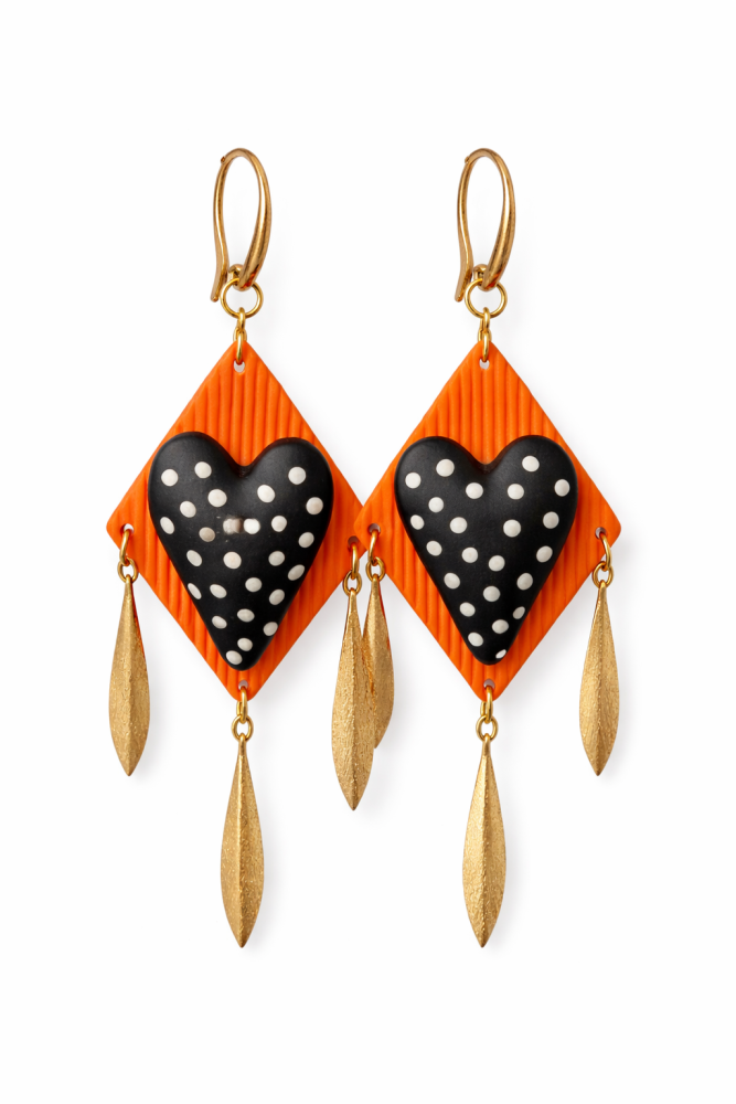 Gari auskari melnā SIRDS