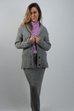 Ceriņu krāsas kašmira bītlene, XL izmērs - Attēls 2