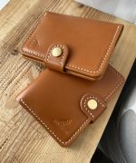 Ādas maciņš auto reģistrācijas apliecībai, roku darbs - Attēls 3